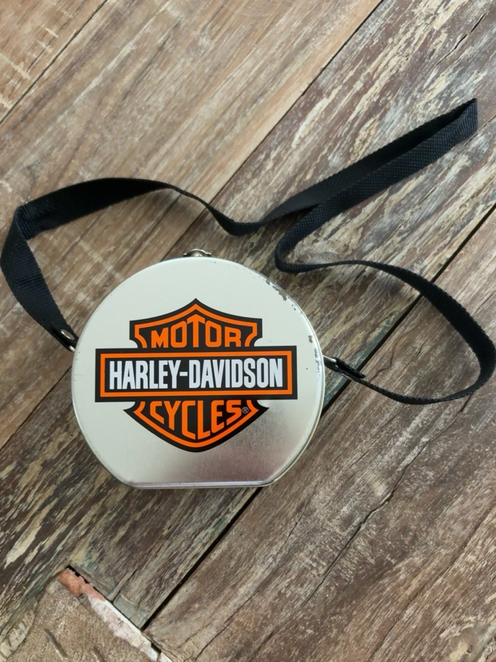 Vintage 1999 Harley Davidson Series #1 Metal Tin Purse Shoulder Bag